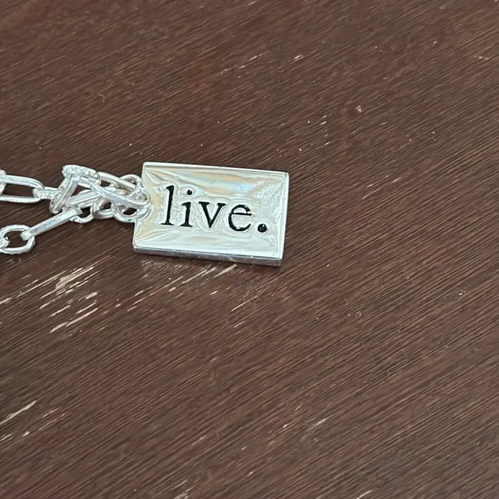Love Laugh Live Charm Bracelet Size OS
